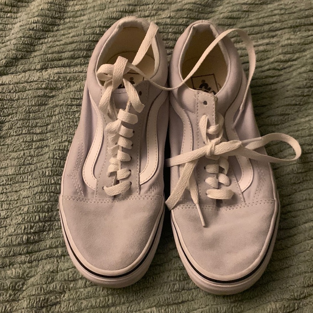 VANS light grey perfect Never worn 6.5 mens 8 women